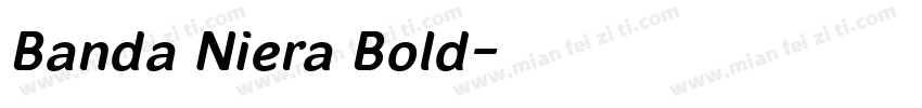 Banda Niera Bold字体转换